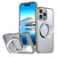 iPhone 16 Pro Max MagSafe Case with 360° Rotate Ring Stand (Grey) - GLASSOLOGY