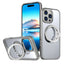 iPhone 16 Pro Max MagSafe Case with 360° Rotate Ring Stand (Grey) - GLASSOLOGY