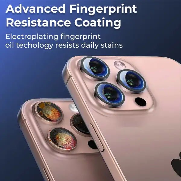 iPhone 16 Pro Scratch Protection Camera Lens Guard (Black) - GLASSOLOGY