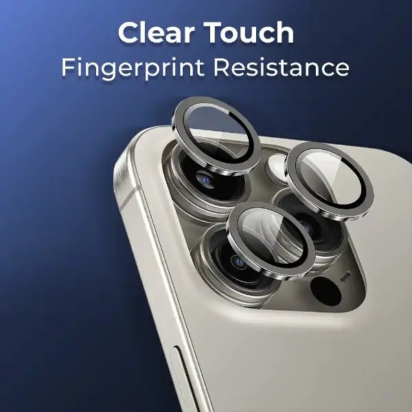 iPhone 16 Pro Scratch Protection Camera Lens Guard (Grey) - GLASSOLOGY