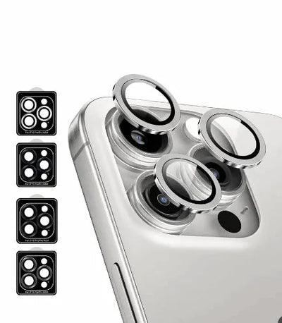 iPhone 16 Pro Scratch Protection Camera Lens Guard (Grey) - GLASSOLOGY