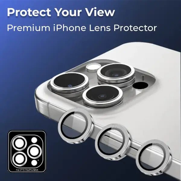 iPhone 16 Pro Scratch Protection Camera Lens Guard (Grey) - GLASSOLOGY
