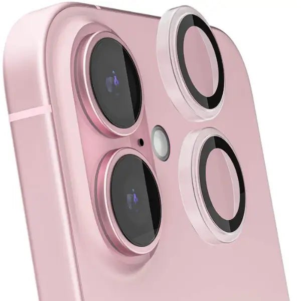 iPhone 16 Scratch Protection Camera Lens Guard (Pink) - GLASSOLOGY