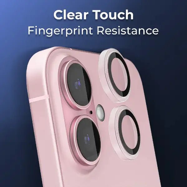 iPhone 16 Scratch Protection Camera Lens Guard (Pink) - GLASSOLOGY