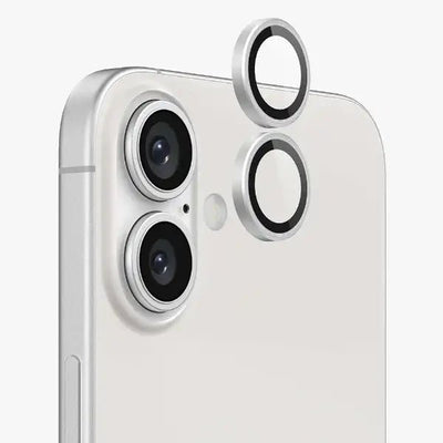 iPhone 16 Scratch Protection Camera Lens Guard (White) - GLASSOLOGY