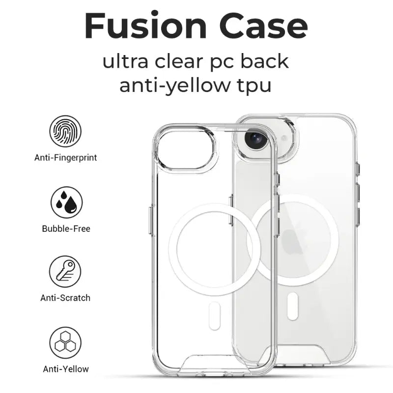 iPhone 16e Crystal Clear Magnetic Case - GLASSOLOGY