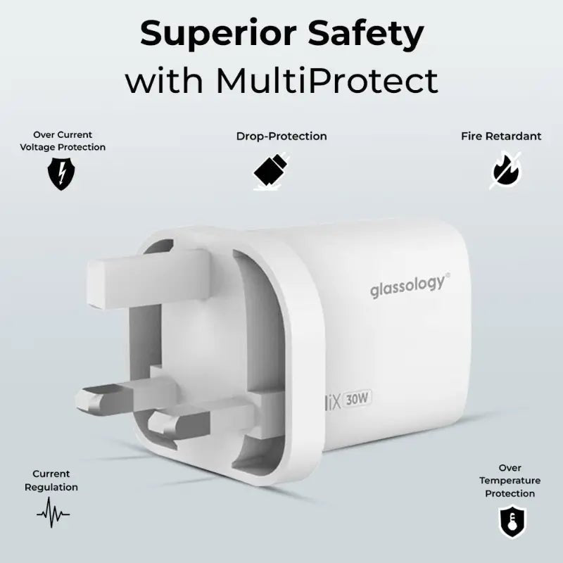 iPhone 17 Air Bundle [Magsafe Clear Case, Privacy Screen protector, 30 W Adapter) - GLASSOLOGY