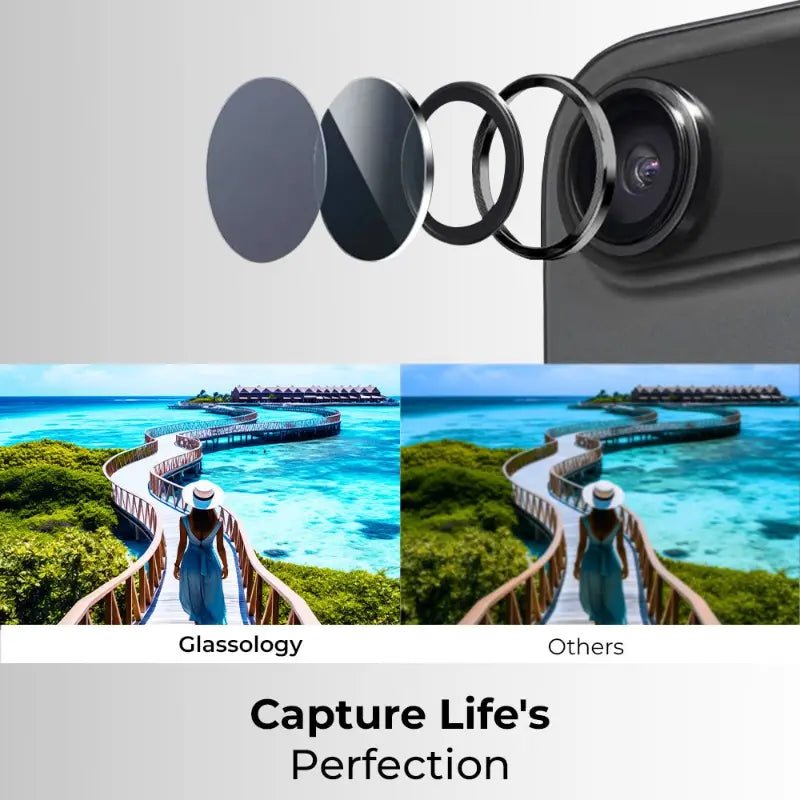 iPhone 17 Air Lens Protector (Black) - GLASSOLOGY