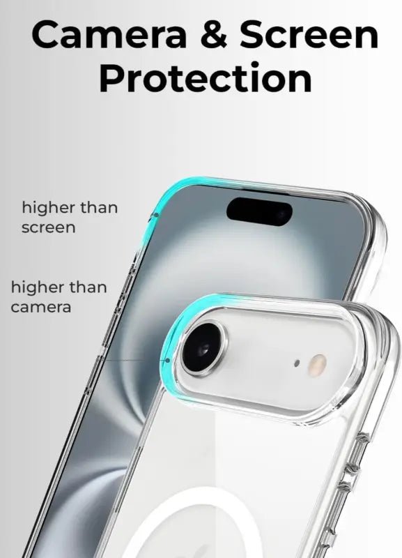 iPhone 17 Air Slim Clear Case with Magnetic Support | Transparent Back - GLASSOLOGY