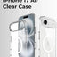 iPhone 17 Air Slim Clear Case with Magnetic Support | Transparent Back - GLASSOLOGY