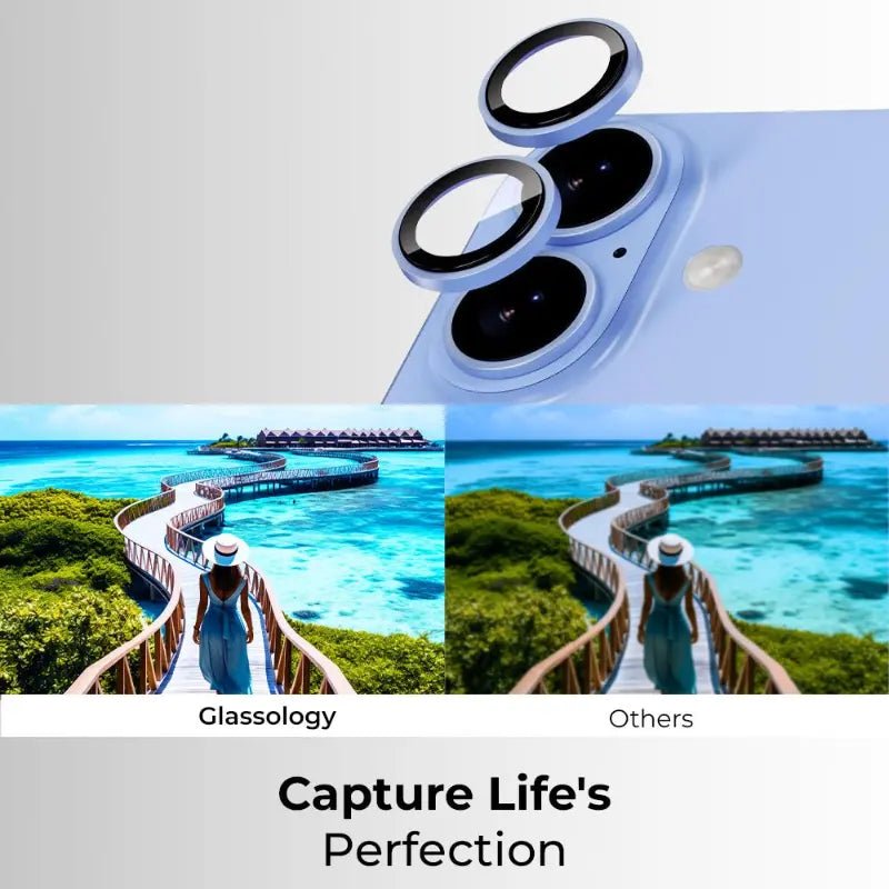 iPhone 17 Lens Protector (Blue) - GLASSOLOGY