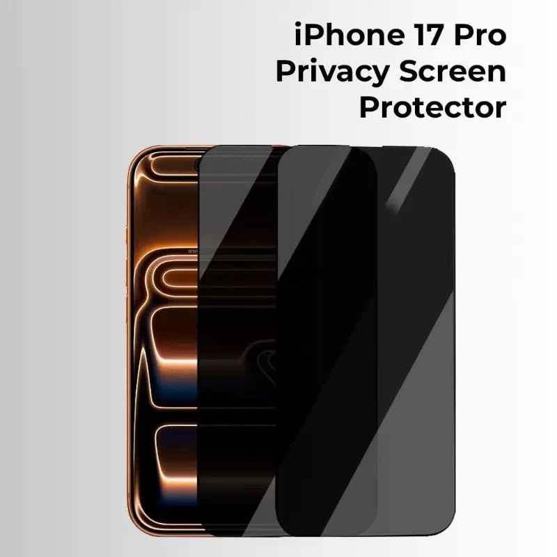 iPhone 17 Pro 9H Tempered Glass Privacy Screen Protector - 2 pack - GLASSOLOGY