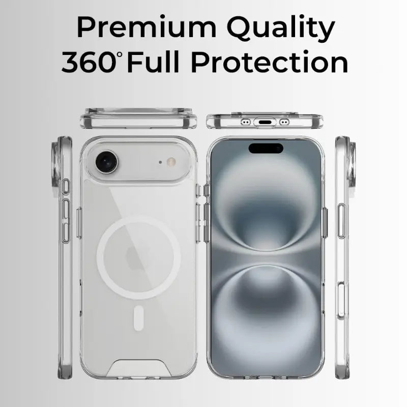 iPhone 17 Pro Bundle [Magsafe Clear Case, SP Privacy, Screen protector, C to C cable, 35 W adapter) - GLASSOLOGY