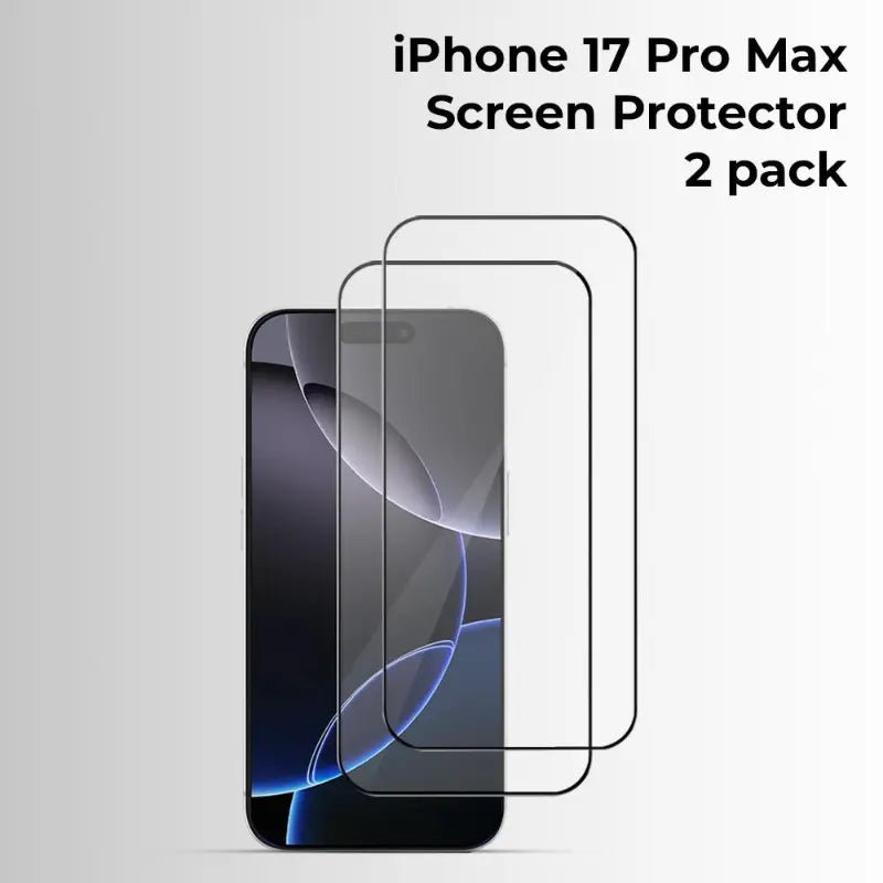 iPhone 17 Pro Max 9H Tempered Glass Screen Protector 2 - Pack - GLASSOLOGY