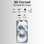 3D Curved Tempered Glass screen protector for a smartphone with features listed on a light gray background.