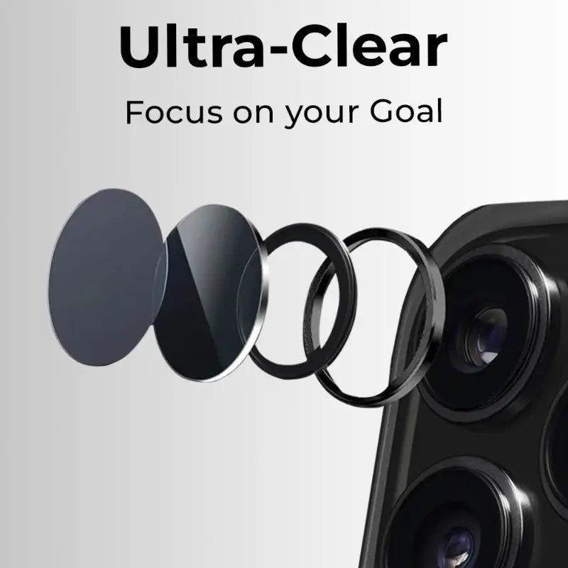 iPhone 17 Pro/Pro max Lens Protector (Black) - GLASSOLOGY