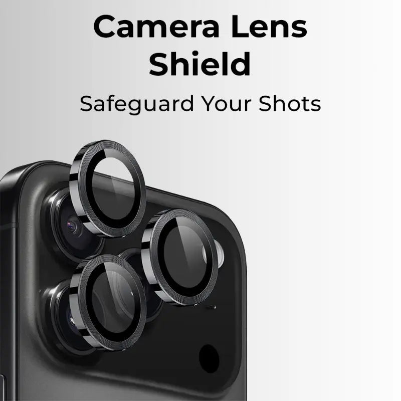 iPhone 17 Pro/Pro max Lens Protector (Black) - GLASSOLOGY