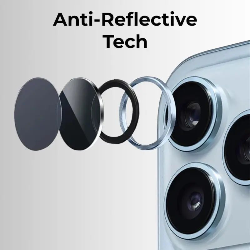 iPhone 17 Pro/Pro max Lens Protector (Blue) - GLASSOLOGY
