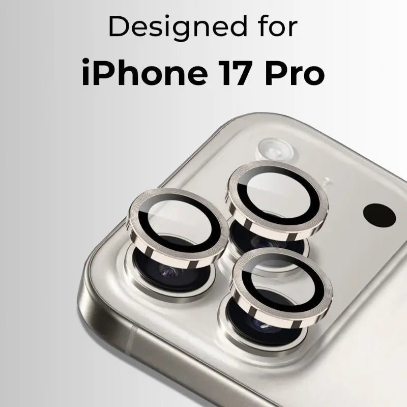 iPhone 17 Pro/Pro max Lens Protector (Grey) - GLASSOLOGY