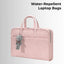 Laptop Bag 13 - 14" Inch Laptops Faux Leather - Pink - GLASSOLOGY