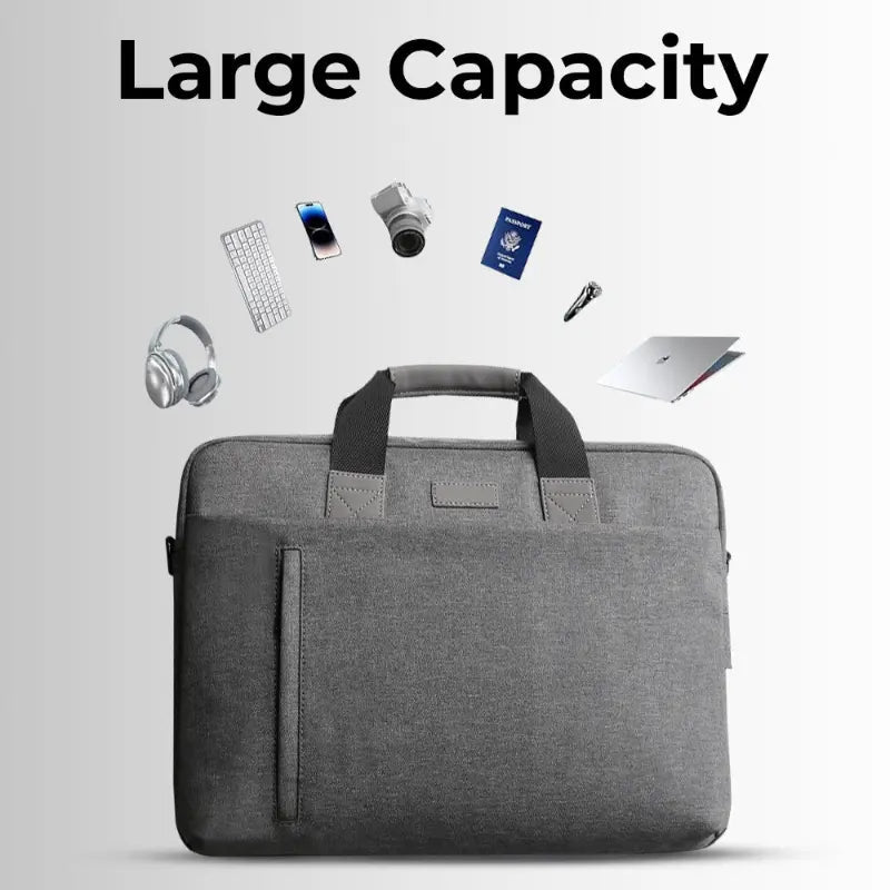 Laptop Bag 13 - 14" Inch Laptops Polyester - Grey - GLASSOLOGY