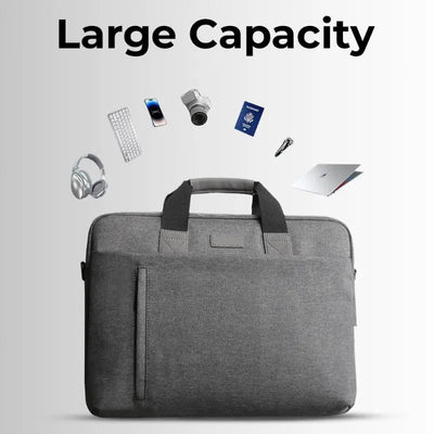 Laptop Bag 13 - 14" Inch Laptops Polyester - Grey - GLASSOLOGY
