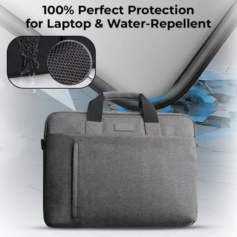 Laptop Bag 13 - 14" Inch Laptops Polyester - Grey - GLASSOLOGY