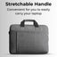 Laptop Bag 13 - 14" Inch Laptops Polyester - Grey - GLASSOLOGY