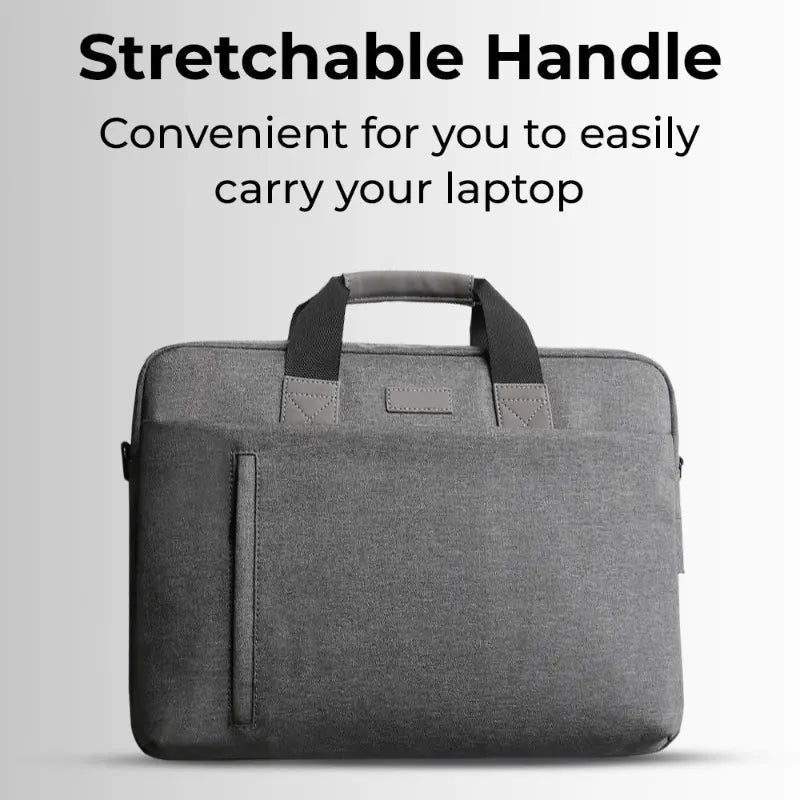 Laptop Bag 13 - 14" Inch Laptops Polyester - Grey - GLASSOLOGY