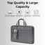 Laptop Bag 15 - 16" Inch Laptops Faux Leather - Grey - GLASSOLOGY