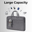 Laptop Bag 15 - 16" Inch Laptops Faux Leather - Grey - GLASSOLOGY