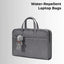 Laptop Bag 15 - 16" Inch Laptops Faux Leather - Grey - GLASSOLOGY