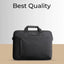 Laptop Bag for 15–16 Inch Laptops (Black) | Slim & Durable Carry Case - GLASSOLOGY