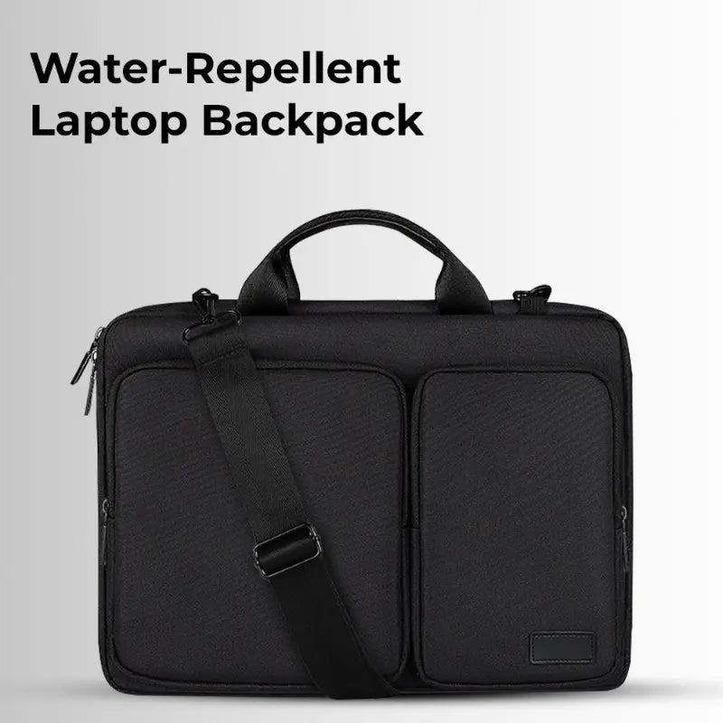 Laptop Bag for 15.4" Laptops – Lightweight Protective Design (Black) - GLASSOLOGY