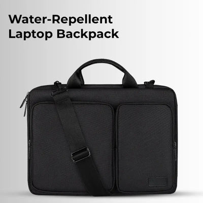 Laptop Bag for 15.4" Laptops – Lightweight Protective Design (Black) - GLASSOLOGY