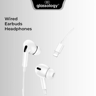 Lightning Wired In - Ear Headset with MFi Certification - GLASSOLOGY