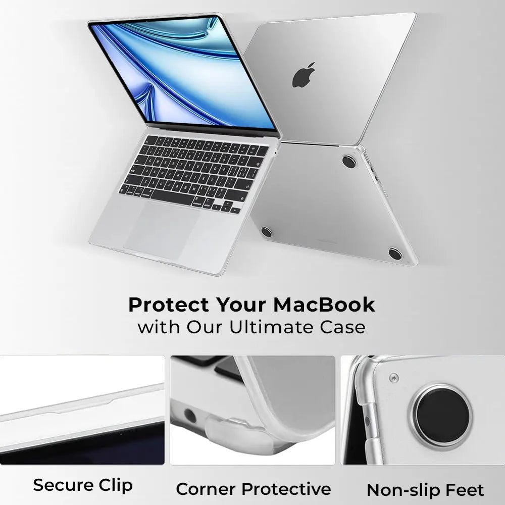MacBook Air 13.6inch 2025 Release Crystal Clear Case - GLASSOLOGY