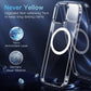 iPhone 15 Pro/Pro Max Magsafe Shockproof Anti Yellowing Crystal Clear Military Grade Protection Bumper Case Cover (Transparent)