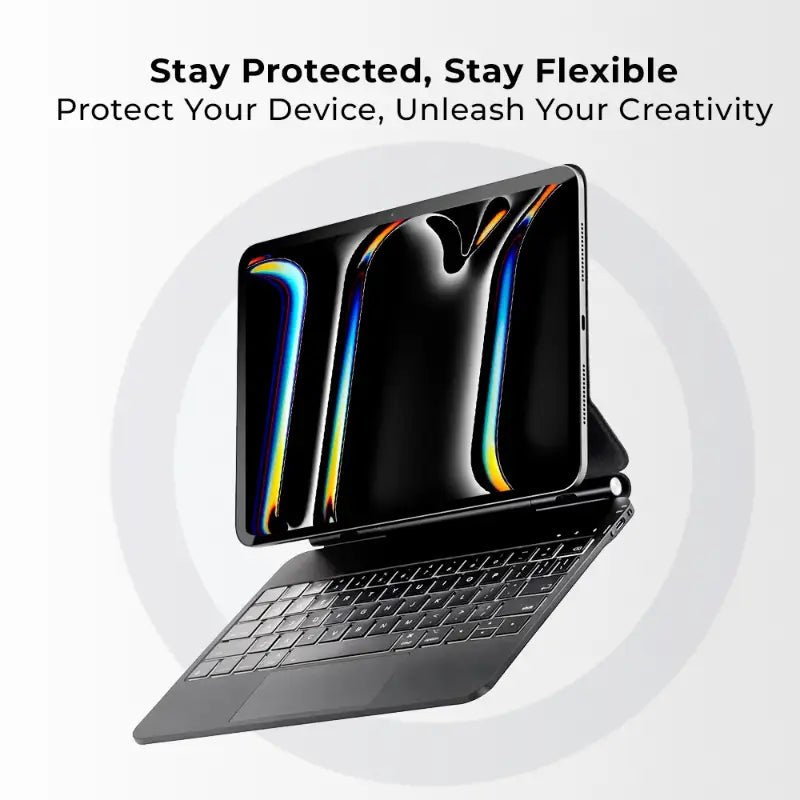 Magic Keyboard Case for iPad 10.9" (2019/2020/2021) with built - in backlit keyboard and a responsive multi - touch trackpad. - GLASSOLOGY