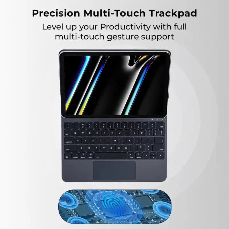 Magic Keyboard Case for iPad 10.9" (2019/2020/2021) with built - in backlit keyboard and a responsive multi - touch trackpad. - GLASSOLOGY