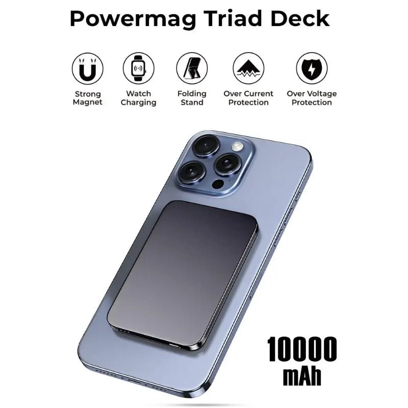 MagSafe Mini Power Bank 5000mAh (Black) - GLASSOLOGY