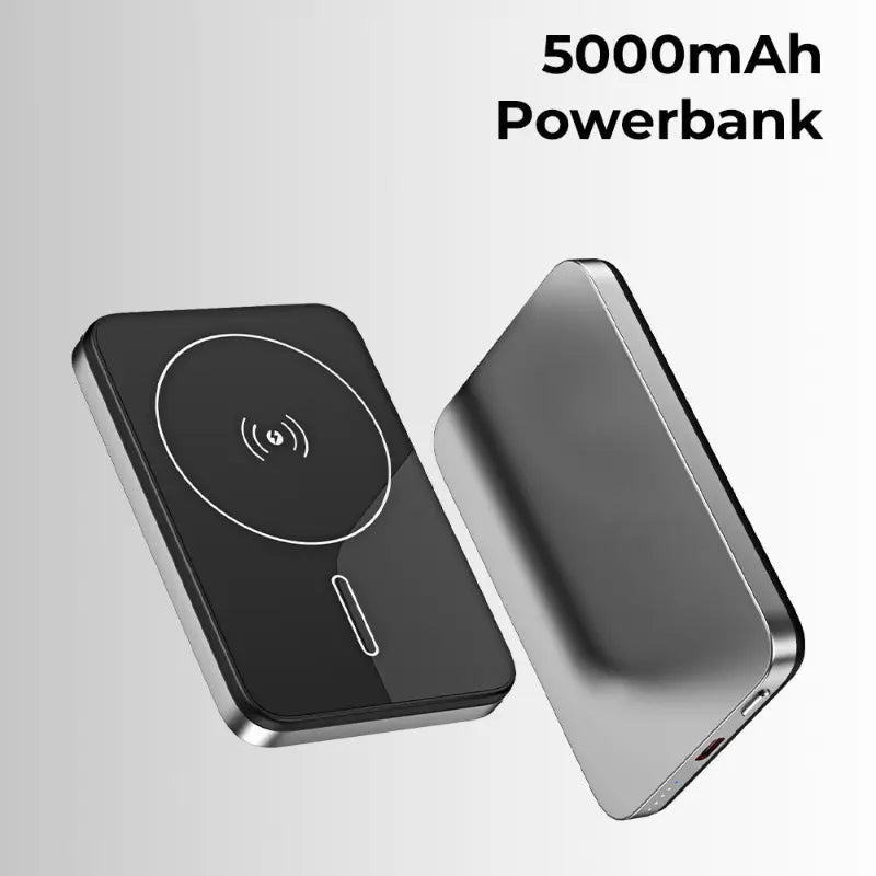MagSafe Mini Power Bank 5000mAh (Silver) - GLASSOLOGY