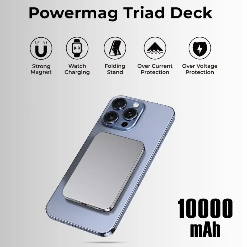 MagSafe Mini Power Bank 5000mAh (Silver) - GLASSOLOGY