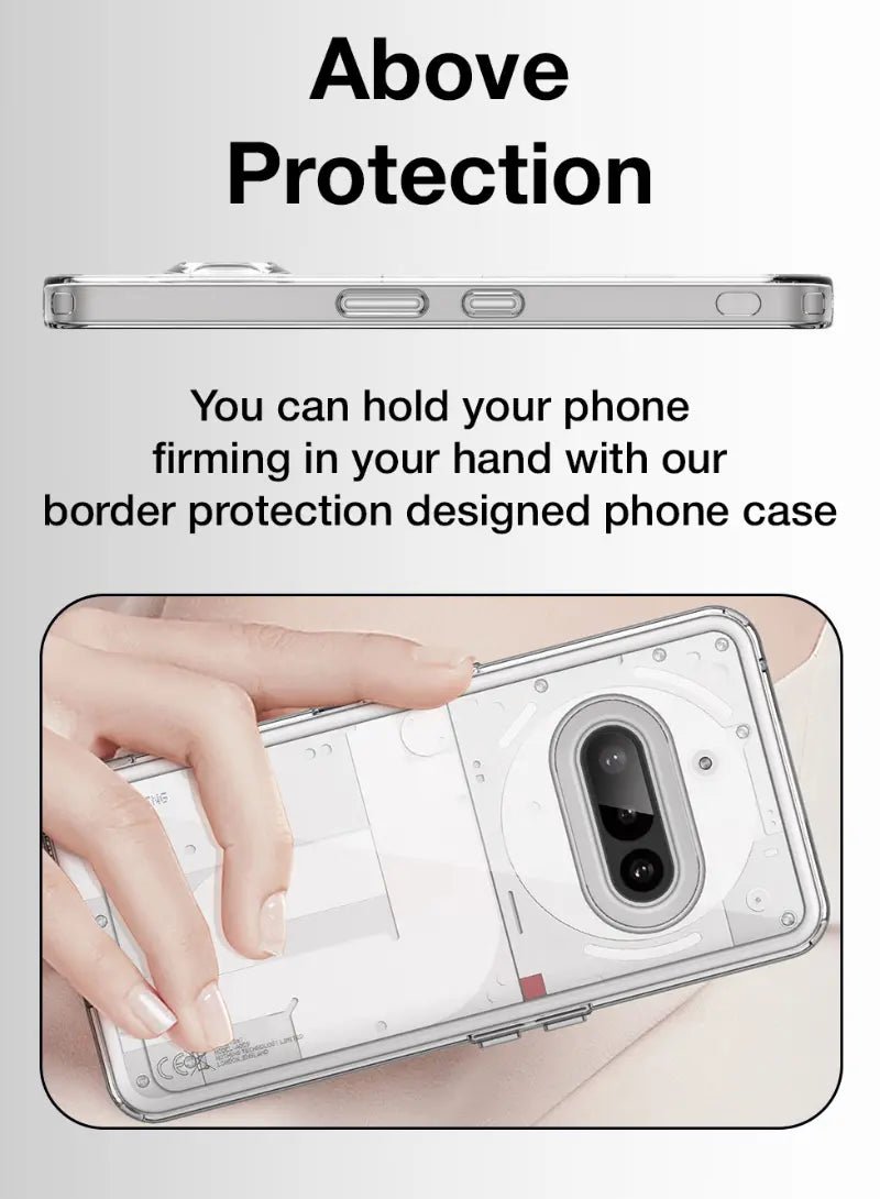 Nothing Phone 2 Case Clear + Screen Protector - GLASSOLOGY