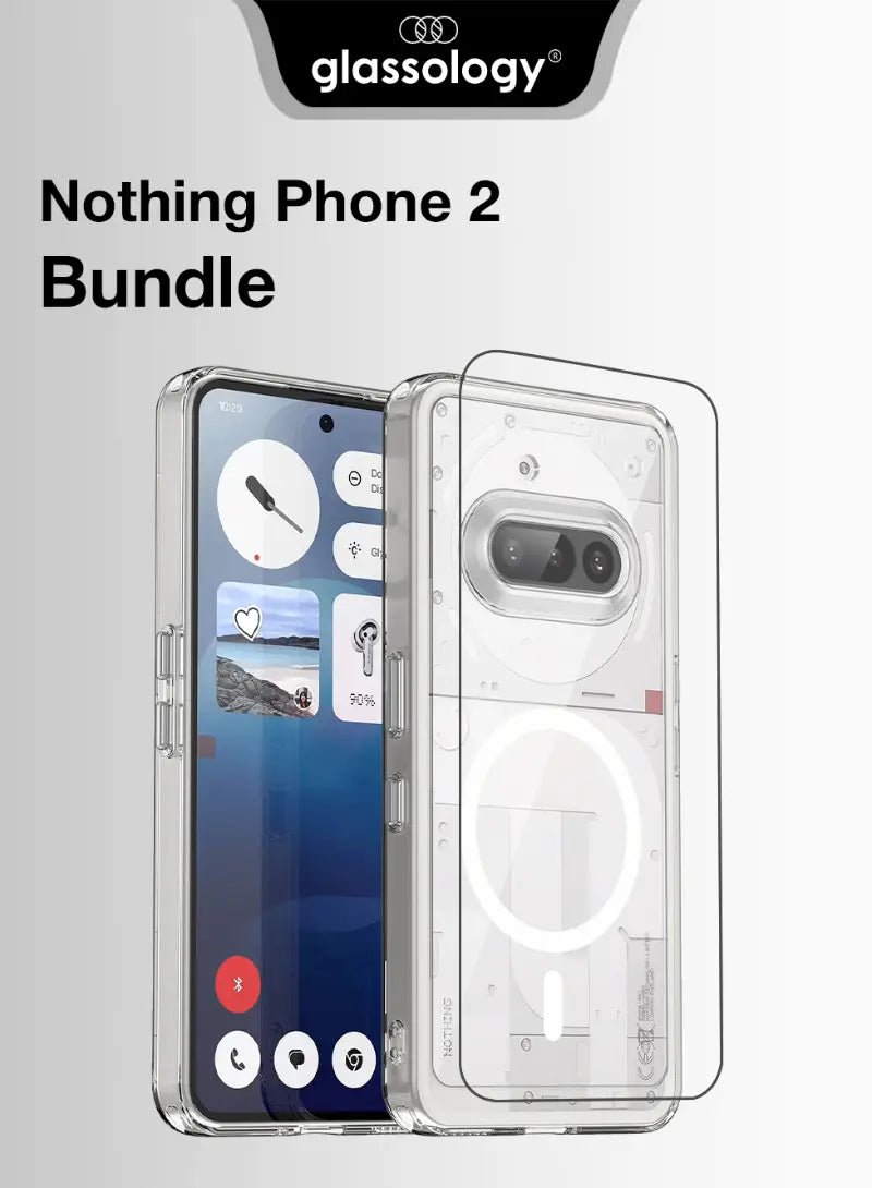 Nothing Phone 2 Case Clear + Screen Protector - GLASSOLOGY