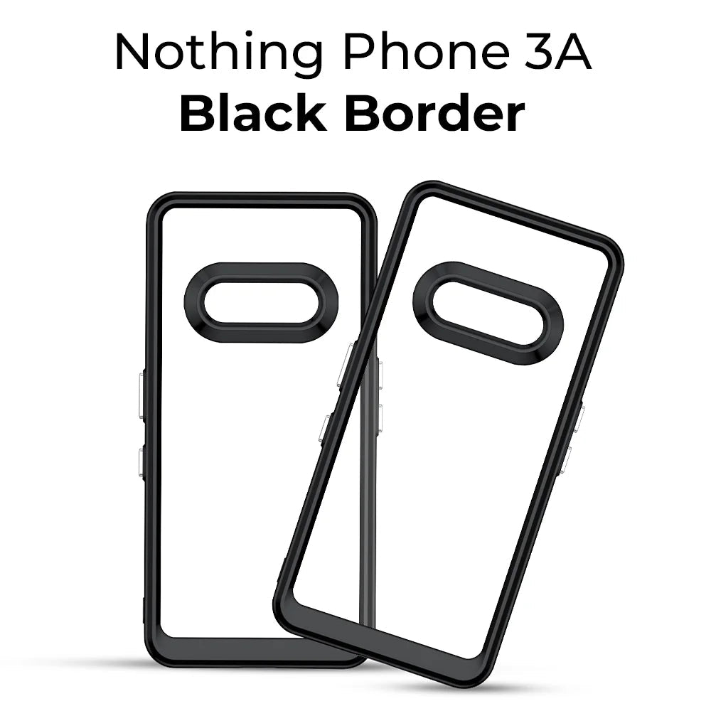 Nothing Phone(3a) Bundle Black Clear Case & Screen Protector - GLASSOLOGY