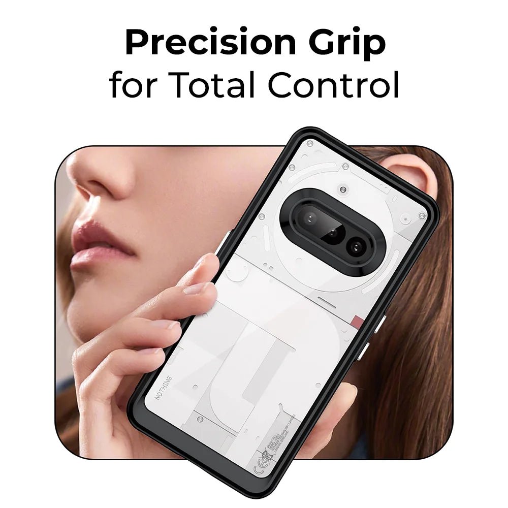 Nothing Phone(3a) Bundle Black Clear Case & Screen Protector - GLASSOLOGY