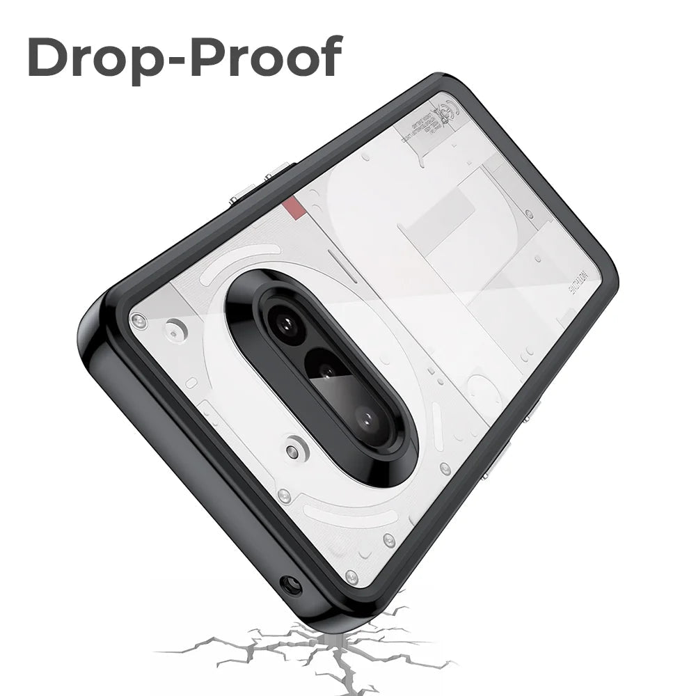 Nothing Phone(3a) Bundle Black Clear Case & Screen Protector - GLASSOLOGY
