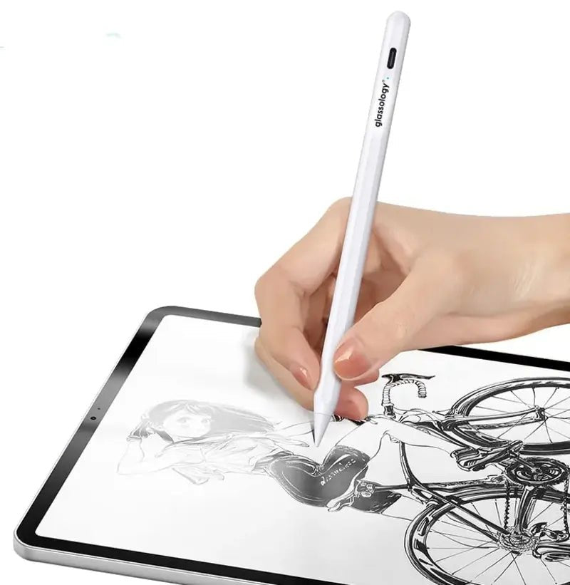 Palm Rejection Stylus Pen for iPad (White) - GLASSOLOGY