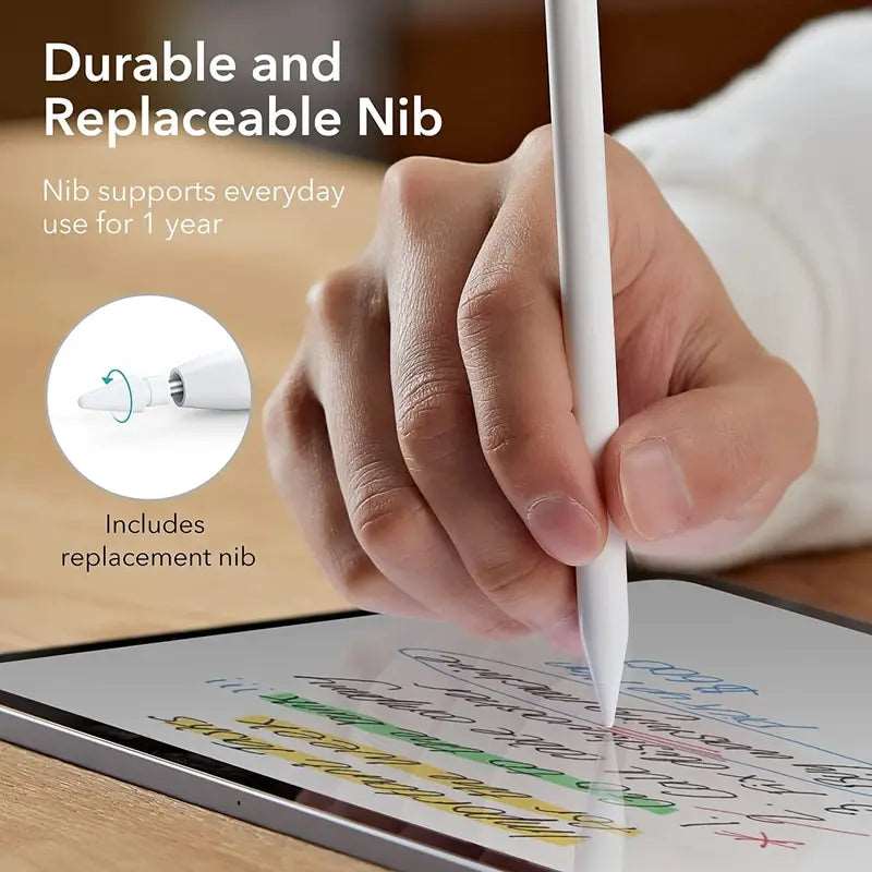 Palm Rejection Stylus Pen for iPad (White) - GLASSOLOGY